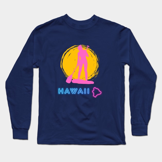 SUP Big Island Style Long Sleeve T-Shirt by Hayden Mango Collective 